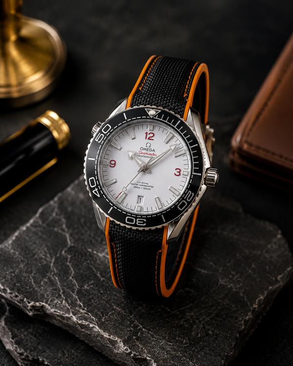 Black & Orange Luxury Diver Watch – Premium Sporty Chronograph Style